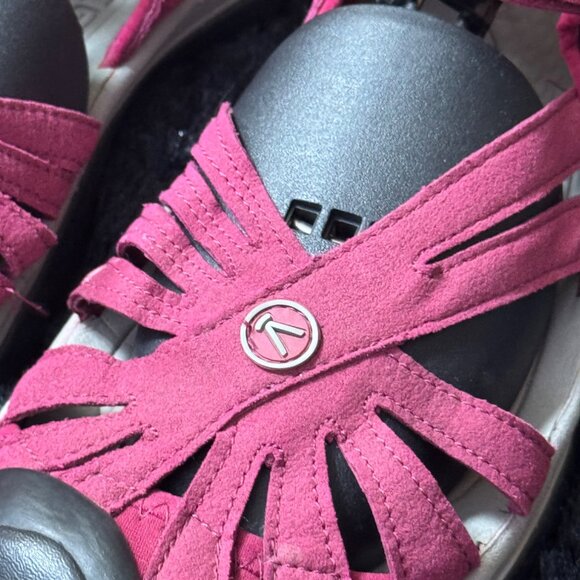 Keen Rose Sandals Adjustable Straps Maroon Close Toe Outdoor Shoes Size 9.5 - Picture 3 of 6
